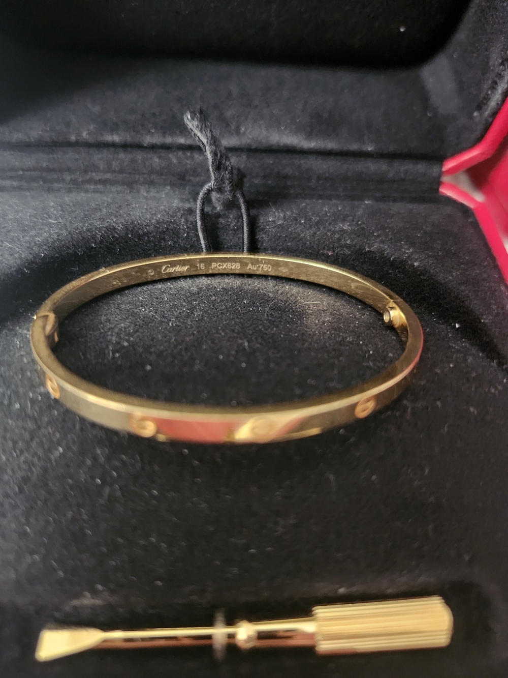 Cartier Gold Love Bracelet with Red Presentation Box - Picture 2 of 4